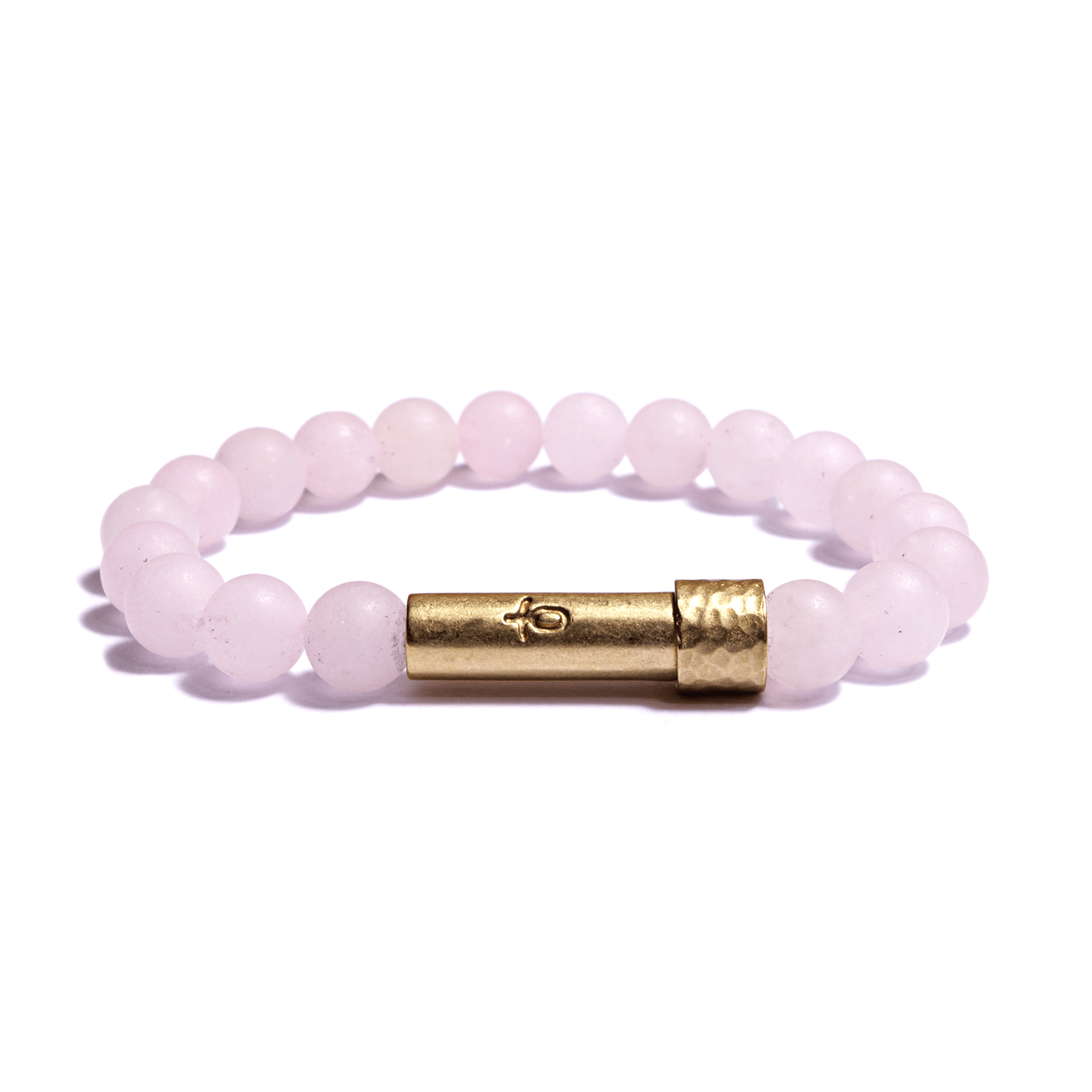 Rose Quartz bubble gum little girls bracelet 13cm handmade