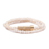 White Seed Wrap Bracelet / Wish Necklace